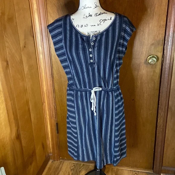 Lucky Brand | Dresses | Lucky Brand Easy Fit Navy Cotton Dress | Poshmark